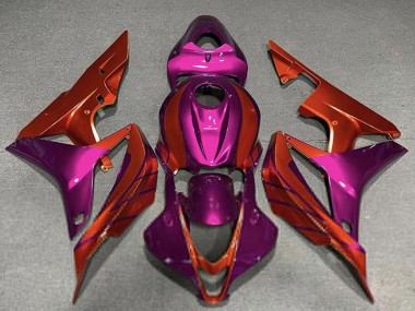 Cheap 2007-2008 Honda CBR600RR Motorcycle Fairings - Violet Red