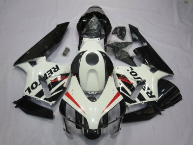 Cheap 2003-2004 Honda CBR600RR Motorcycle Fairings - White Red Glossy Black Repsol OEM Style
