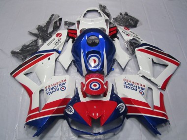 Cheap 2013-2023 Honda CBR600RR Motorcycle Fairings - White Red Blue Royal Air Force