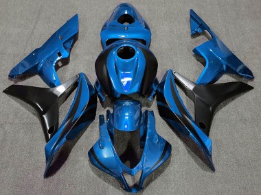 Cheap 2007-2008 Honda CBR600RR Motorcycle Fairings - Sapphire Blue Black OEM Style