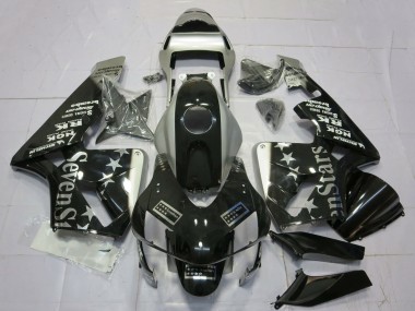Cheap 2003-2004 Honda CBR600RR Motorcycle Fairings - Silver Glossy Black SevenStars