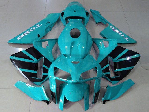 2005-2006 Honda CBR600RR Motorcycle Fairings - Teal OEM Style