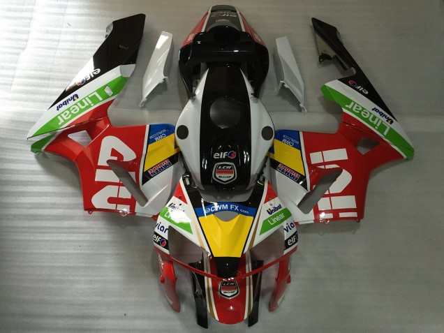 2005-2006 Honda CBR600RR Motorcycle Fairings - White Red Givi