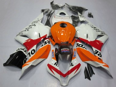 Cheap 2009-2012 Honda CBR600RR Motorcycle Fairings - Orange White Red Glossy Black Repsol