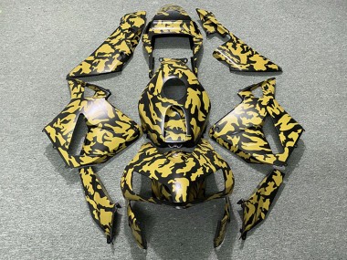 Cheap 2003-2004 Honda CBR600RR Motorcycle Fairings - Yellow Black Camouflage