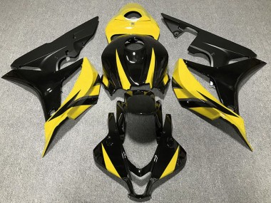 Cheap 2007-2008 Honda CBR600RR Motorcycle Fairings - Yellow Glossy Black Matte Black