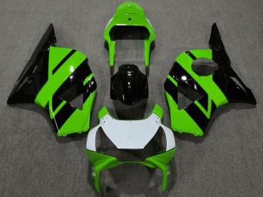 Cheap 2002-2003 Honda CBR954RR Motorcycle Fairings - Green Glossy Black White Green OEM Style
