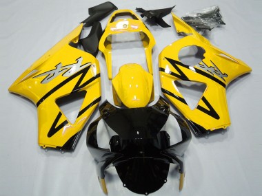 Cheap 2002-2003 Honda CBR954RR Motorcycle Fairings - Yellow Glossy Black CBR Style