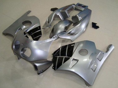 Cheap 1990-1998 Honda CBR250RR Motorcycle Fairings - Silver Glossy Black
