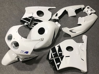 Cheap 1990-1998 Honda CBR250RR Motorcycle Fairings - White Glossy Black