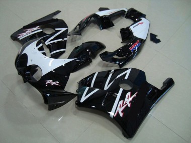 Cheap 1990-1998 Honda CBR250RR Motorcycle Fairings - White Glossy Black HRC