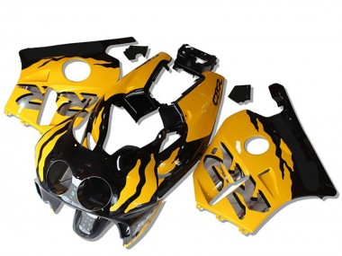Cheap 1990-1998 Honda CBR250RR Motorcycle Fairings - Yellow Glossy Black RR