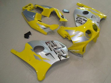 Cheap 1990-1998 Honda CBR250RR Motorcycle Fairings - Silver Yellow
