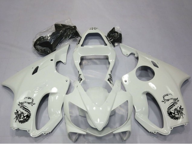 2001-2003 Honda CBR600 F4i Motorcycle Fairings - White Dragon