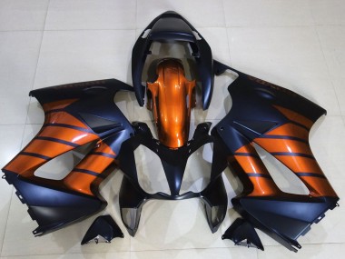 Cheap 2002-2013 Honda VFR 800 Motorcycle Fairings - Orange Matte Blue Matte Black