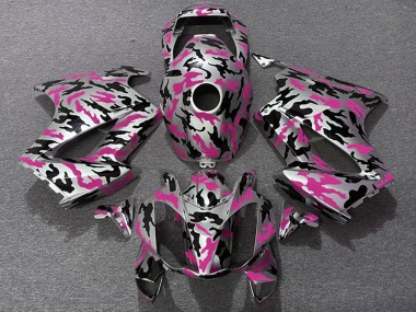 Cheap 2002-2013 Honda VFR 800 Motorcycle Fairings - Pink Camouflage