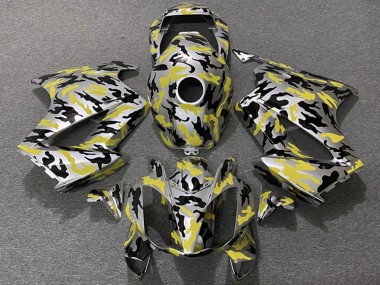 Cheap 2002-2013 Honda VFR 800 Motorcycle Fairings - Yellow Camouflage