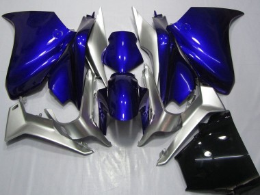 Cheap 2010-2014 Honda VFR 1200 Motorcycle Fairings - Silver Blue