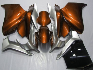 Cheap 2010-2014 Honda VFR 1200 Motorcycle Fairings - Silver Orange