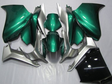 Cheap 2010-2014 Honda VFR 1200 Motorcycle Fairings - Silver Seafoam Green