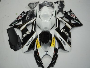 Cheap 2007-2008 Suzuki GSXR 1000 Motorcycle Fairings - White Yellow Black The Witcher