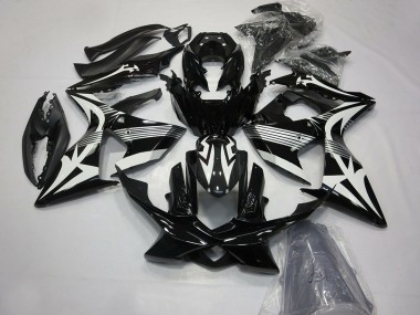 Cheap 2009-2016 Suzuki GSXR 1000 Motorcycle Fairings - Glossy Black and White
