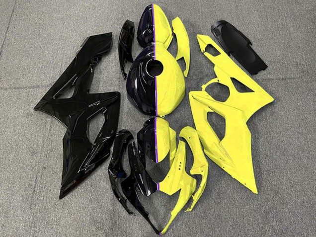 2005-2006 Suzuki GSXR 1000 Motorcycle Fairings - Glossy Black and Yellow