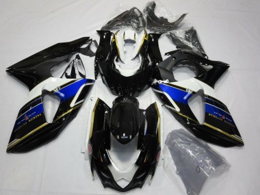 Cheap 2009-2016 Suzuki GSXR 1000 Motorcycle Fairings - Blue White Gold Black