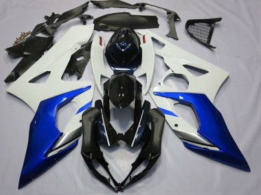 Cheap 2005-2006 Suzuki GSXR 1000 Motorcycle Fairings - White Blue Black