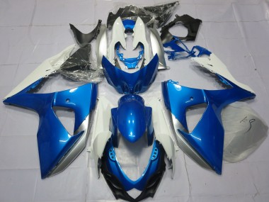 Cheap 2009-2016 Suzuki GSXR 1000 Motorcycle Fairings - Blue White