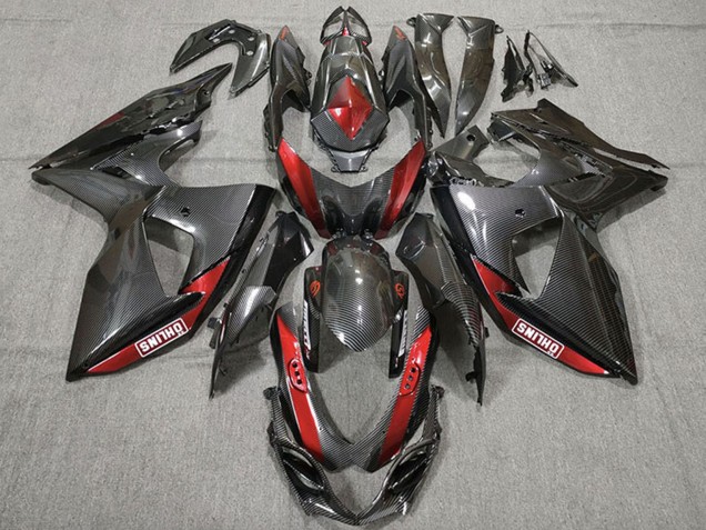 2009-2016 Suzuki GSXR 1000 Motorcycle Fairings - Carbon Fiber Red