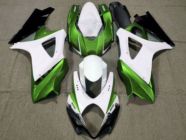Cheap 2007-2008 Suzuki GSXR 1000 Motorcycle Fairings - White Green Black