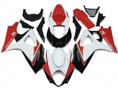 Cheap 2007-2008 Suzuki GSXR 1000 Motorcycle Fairings - White Red Black