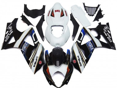 Cheap 2007-2008 Suzuki GSXR 1000 Motorcycle Fairings - White Blue Red Black Viru