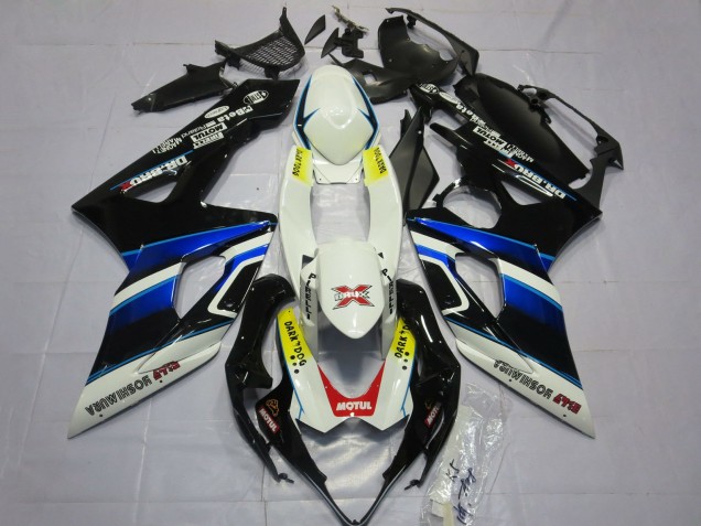 2005-2006 Suzuki GSXR 1000 Motorcycle Fairings - White Blue Black Yellow Red Dark Dog