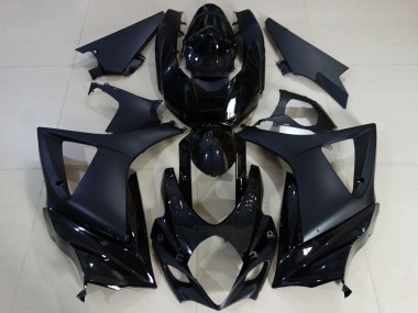 Cheap 2007-2008 Suzuki GSXR 1000 Motorcycle Fairing - Glossy Black Matte Black