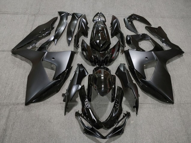 2009-2016 Suzuki GSXR 1000 Motorcycle Fairings - Glossy Black Matte Black