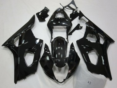 Cheap 2003-2004 Suzuki GSXR 1000 Motorcycle Fairings - Glossy Black