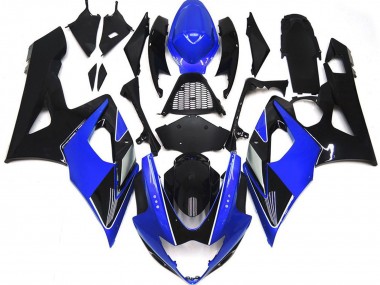 Cheap 2005-2006 Suzuki GSXR 1000 Motorcycle Fairings - Blue Glossy Black