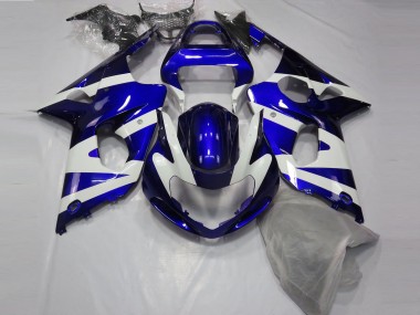 Cheap 2000-2002 Suzuki GSXR 1000 Motorcycle Fairings - Blue White