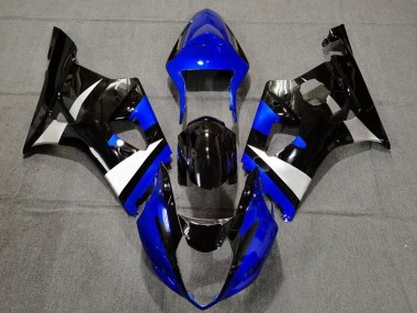 Cheap 2003-2004 Suzuki GSXR 1000 Motorcycle Fairings - Blue White Glossy Black
