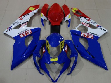 Cheap 2005-2006 Suzuki GSXR 1000 Motorcycle Fairings - White Red Blue Yellow