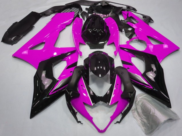 2005-2006 Suzuki GSXR 1000 Motorcycle Fairings - Pink Glossy Black