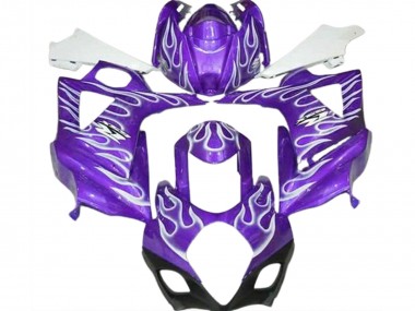 Cheap 2007-2008 Suzuki GSXR 1000 Motorcycle Fairings - Purple White Flame
