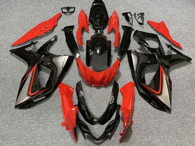 Cheap 2009-2016 Suzuki GSXR 1000 Motorcycle Fairings - Red Black