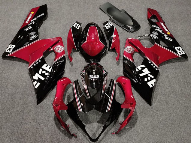 2005-2006 Suzuki GSXR 1000 Motorcycle Fairings - Red Glossy Black White