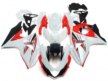 Cheap 2009-2016 Suzuki GSXR 1000 Motorcycle Fairing - White Red Black