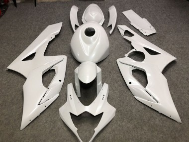 Cheap 2005-2006 Suzuki GSXR 1000 Motorcycle Fairings - Glossy White Plain