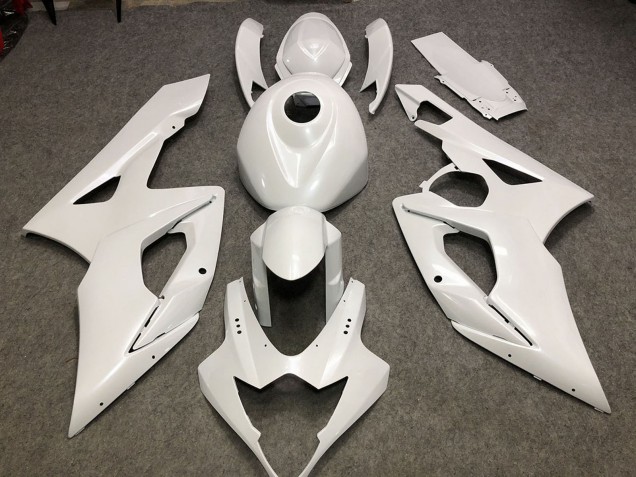 2005-2006 Suzuki GSXR 1000 Motorcycle Fairings - Glossy White Plain