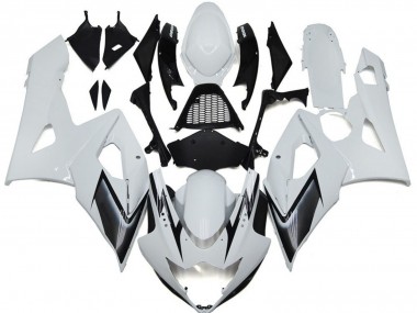 Cheap 2005-2006 Suzuki GSXR 1000 Motorcycle Fairings - Glossy White Silver Black